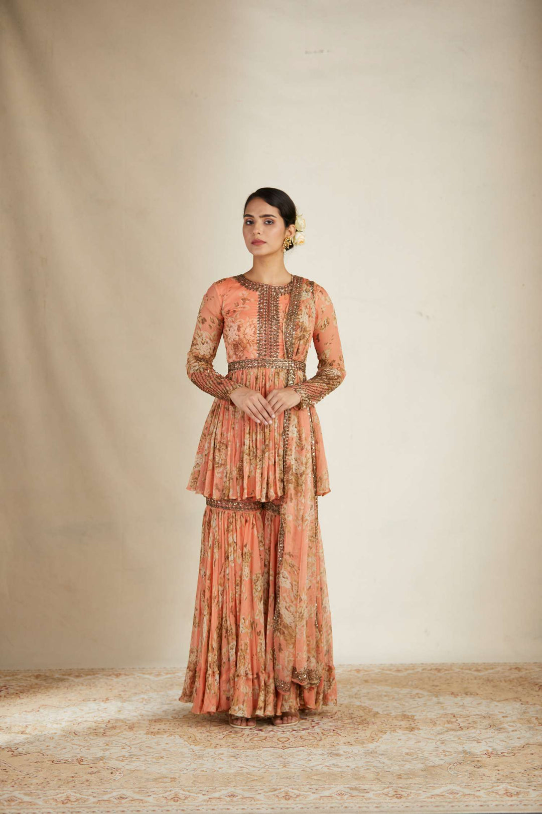 Buy Women Coral Flora PeplumShop Women Coral Flora Peplum Kurti Set Online-Astha Narang Kurti Set | Astha Narang Buy Women Coral Flora PeplumShop Women Coral Flora Peplum Kurti Set Online-Astha Narang Kurti Set | Astha Narang