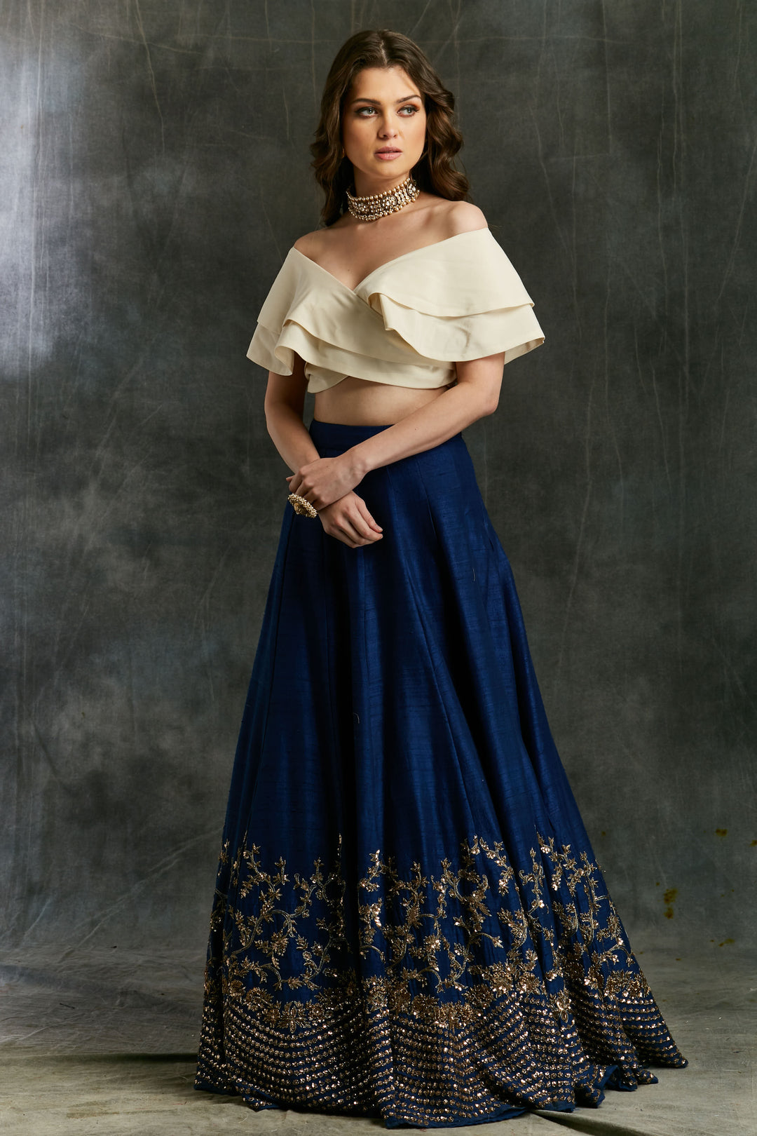 blue crop top dress Summer Of Me Crop Top and Maxi Skirt Two Piece Set - Light Blue, Large | Hazel and Olive