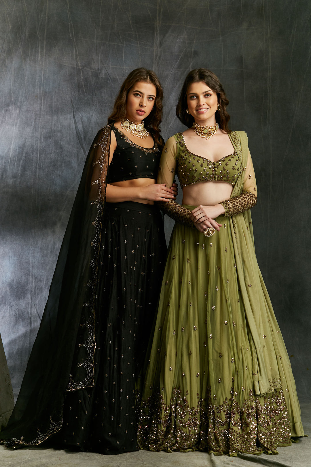 Olive Green Lehenga Set Astha Narang Olive Green Lehenga Set Astha Narang