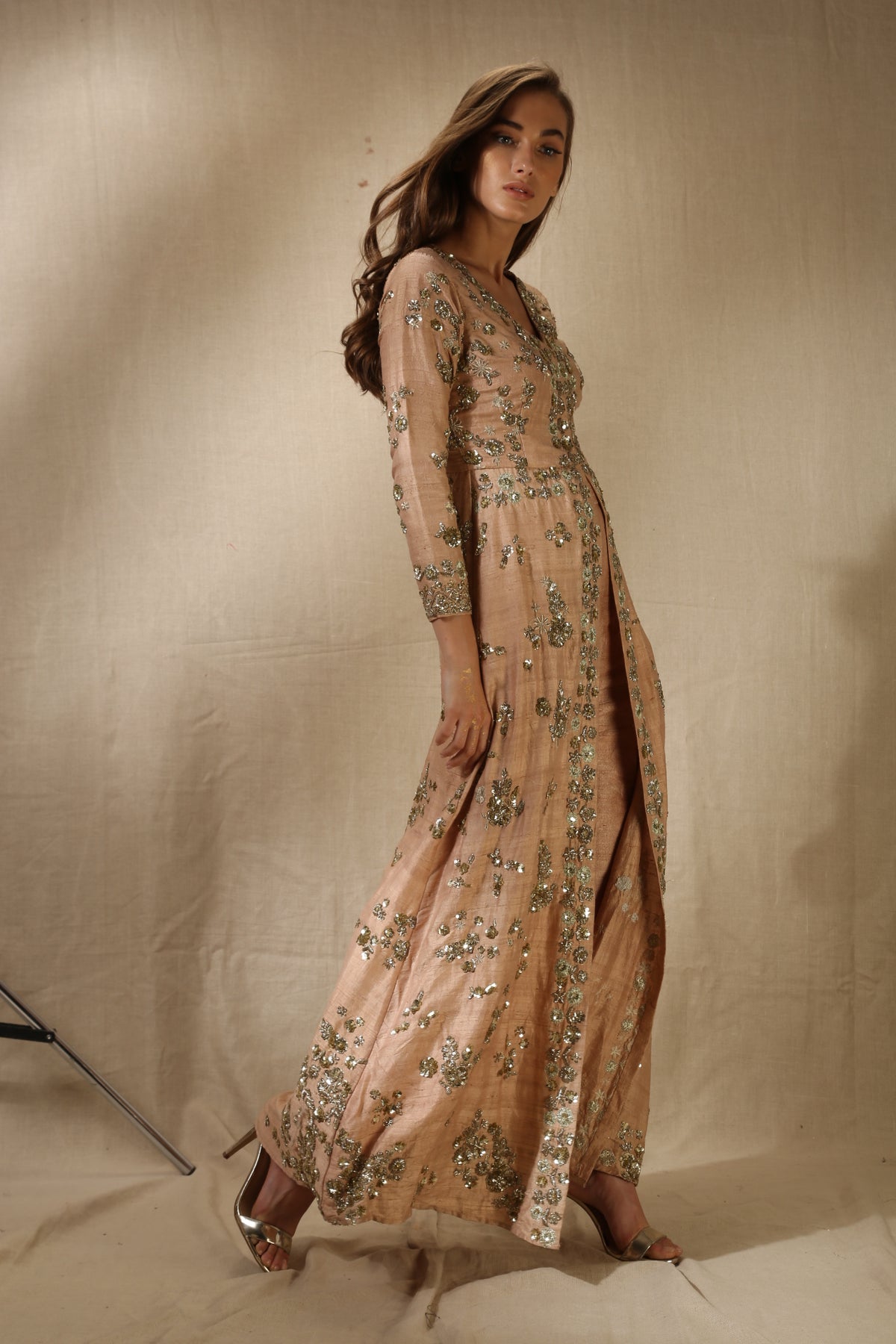 rose gold dress with jacket Sequins On The Rocks Blazer Dress in Rose Gold main image 1